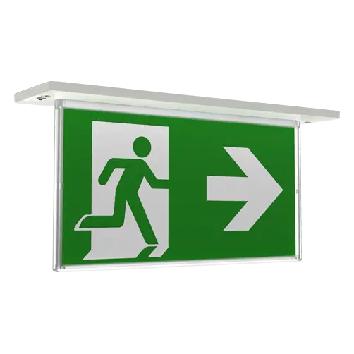 Ansell ARAZLED/LI/3M/DA Razzo Lithium Recessed Exit Sign