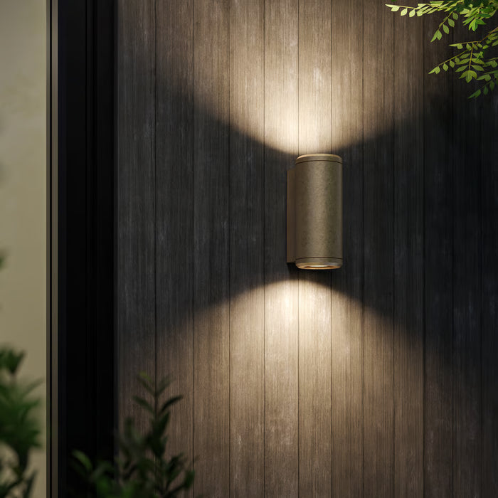 Astro Lighting 1374034 Jura Twin Solid Brass Outdoor Wall Light
