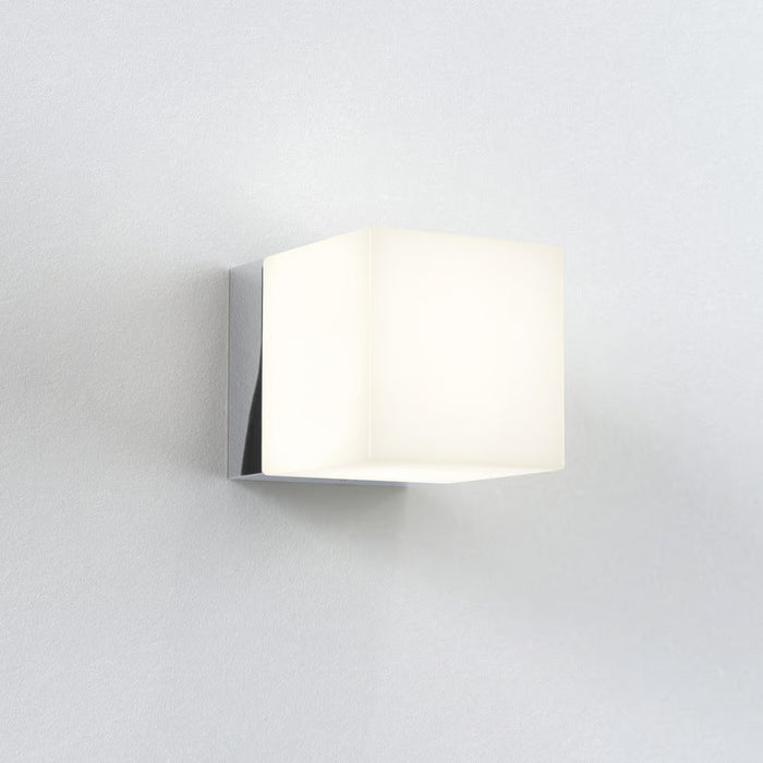 Astro Lighting 1140001 Cube Polished Chrome Bathroom Wall Light