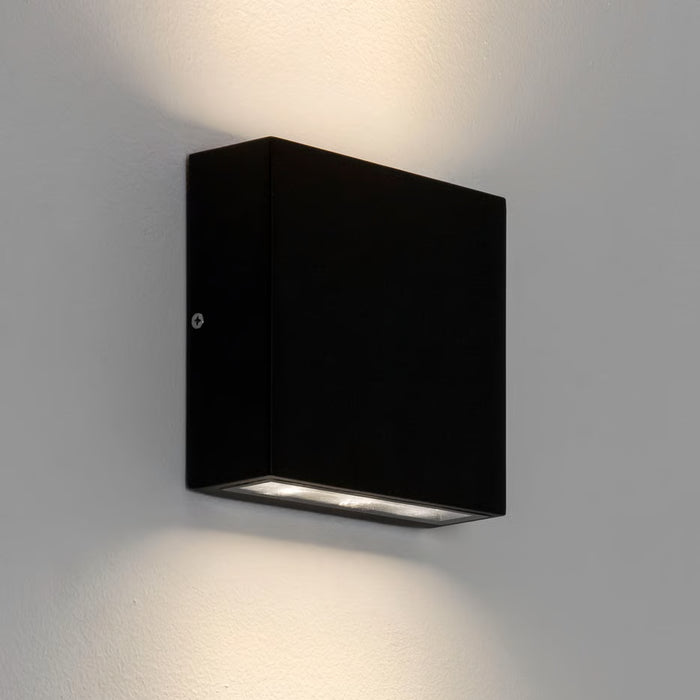 Astro Lighting 1331002 Elis Twin LED Textured Black Exterior Wall Light
