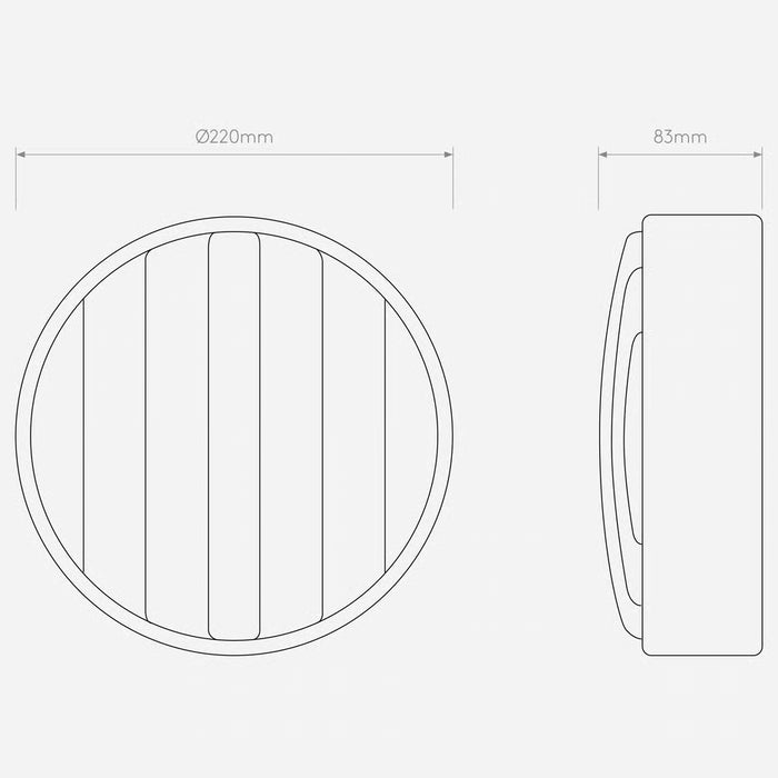 Astro Lighting 1032005 Montreal Round 220 Outdoor Wall Light – Textured Black