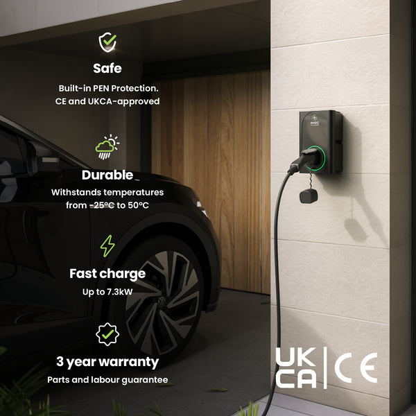 EVEC VEC01 EV Charger 7.4kW Single Phase Socketed