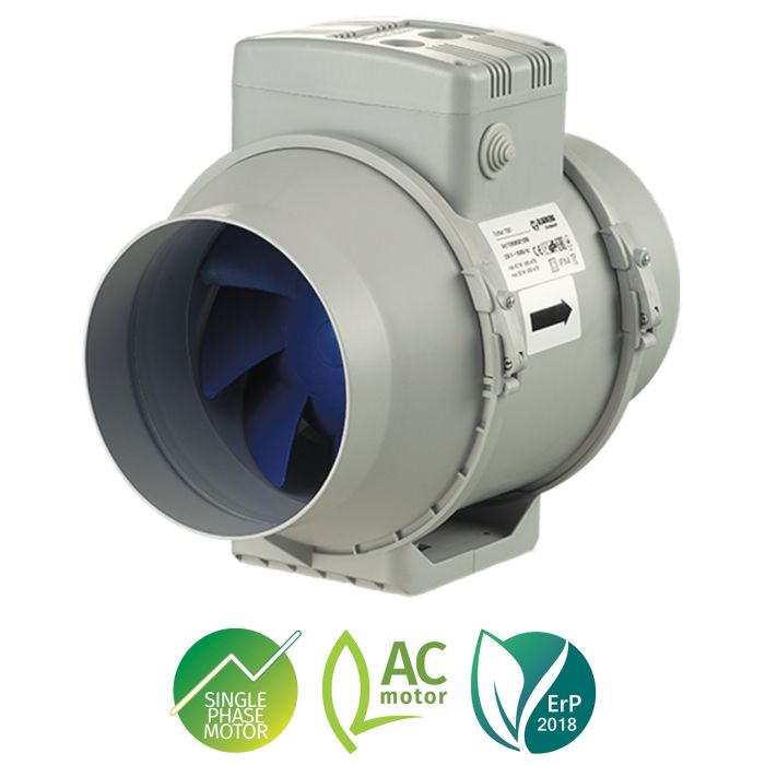 Blauberg KIT-TURBO-E-100-T-DPR Turbo Bathroom Shower Fan Kit 100mm with Timer