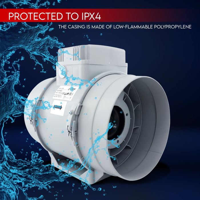 Blauberg TURBO-EC-250 In-line Mixed Flow Fan with Low Energy EC Motor - 250mm
