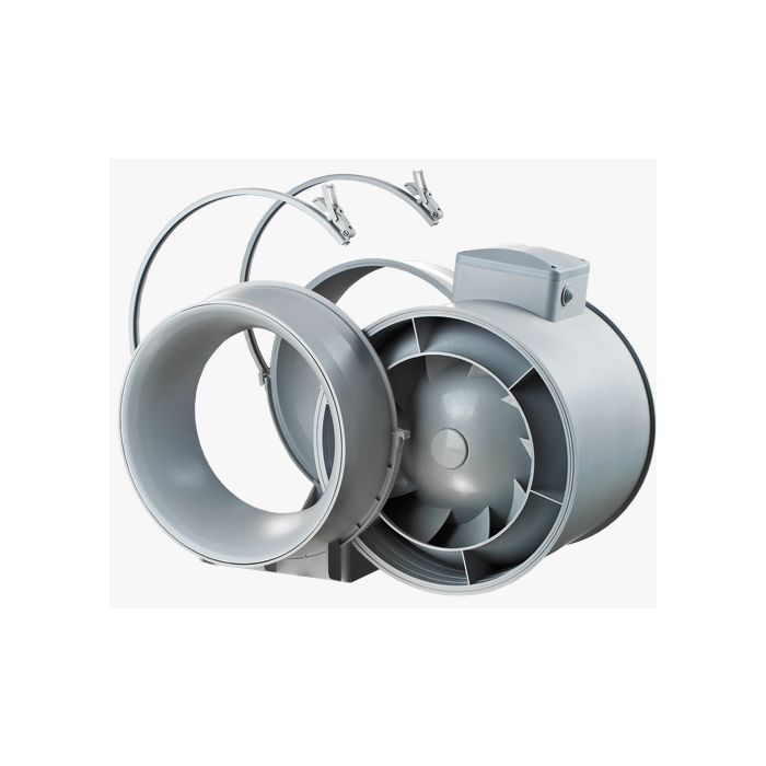 Blauberg TURBO-E-100-T In-line Mixed Flow Extractor Fan with Run-on Timer- 100mm