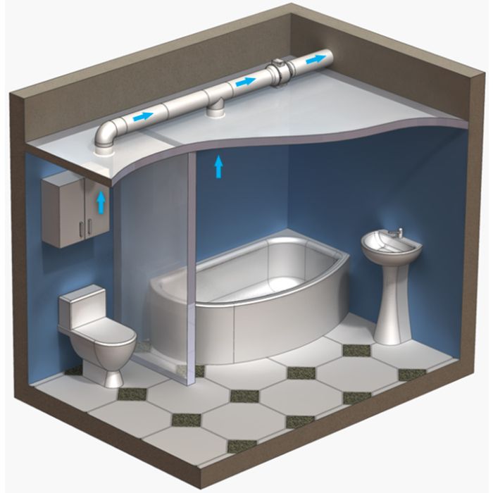 Blauberg TURBO-E-100-T In-line Mixed Flow Extractor Fan with Run-on Timer- 100mm