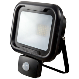 Robus RRE3040P-04 LED Floodlights with PIR - Black