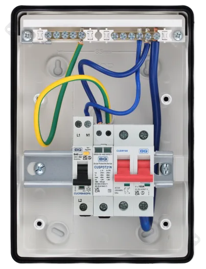 BG CFEV5RDAW IP65 EV Charger Consumer Unit & Circuit Protection Enclosure White