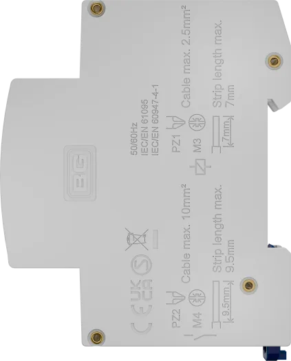 BG CUC20 20A Double Pole Normally Open DIN Rail Contactor – 230V AC Coil
