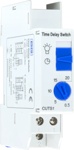 BG CUTS1 16A DIN Rail Time Delay Switch with Manual Override