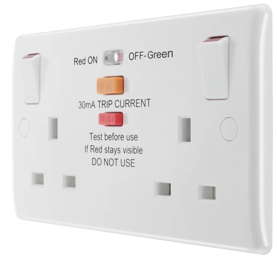 BG 822ARCD Double switched, with RCD