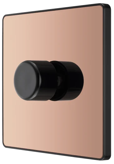BG Evolve PCDCP81B 1G 2W 200W LED Dimmer Switch – 100W LED - Polished Copper