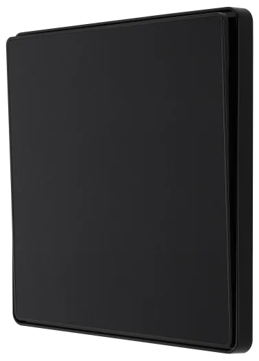 BG Evolve PCDMB12EB 20A 16AX 1 Gang 2 Way Edge-to-Edge Rocker Light Switch - Matt Black