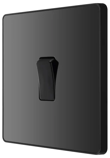 BG Evolve PCDBC12B 20A 16AX 2W Single Switch - Black Chrome