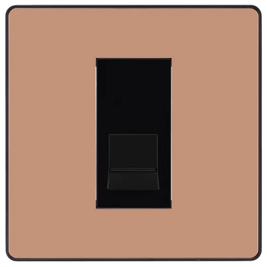 BG Evolve PCDCPBTM1B BT Master Telephone Socket – Screw Type - Polished Copper