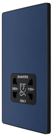 BG Evolve PCDDB20B Dual-Voltage Shaver Socket - Matt Blue