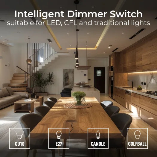 BG Evolve PCDDB81B 1 Gang 2 Way Push Dimmer Switch 200W – 100W LED - Matt Blue