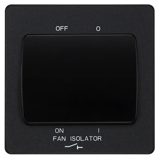 BG Evolve PCDMB15B 10A 3P Fan Isolator Matt Black