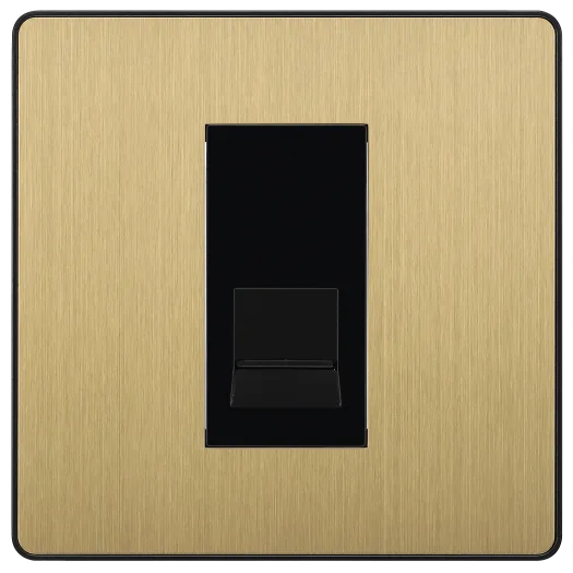 BG Evolve PCDSBBTM1B BT Master Telephone Socket – Screw Terminal - Satin Brass