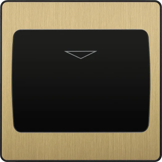BG Evolve PCDSBKYCSB 16A Hotel Key Card Energy Saving Switch with 30 Second Delay & LED - Satin Brass