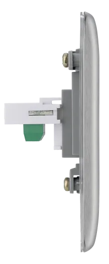 BG Nexus NBSRJ111 Single RJ11 Telephone Socket - Brushed Steel