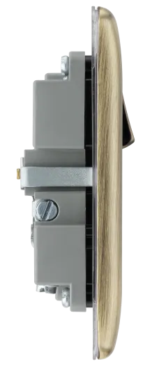 BG Nexus NAB21UAC18B 13A Single Switched Socket with 18W USB-A & USB-C Fast Charging - Antique Brass