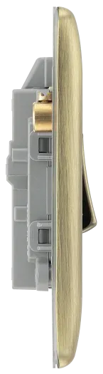 BG Nexus NAB31 20A Double Pole Switch with LED Indicator - Antique Brass
