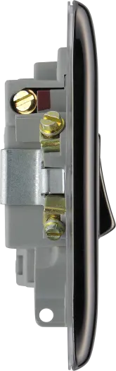 BG Nexus NBN50 13A Switched Fused Spur FCU – Double Pole - Black Nickel