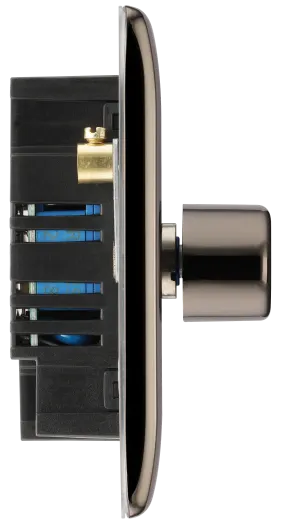 BG Nexus NBN82 2G 2W Trailing Edge LED Dimmer Switch – 2 x 100W LED - Black Nickel