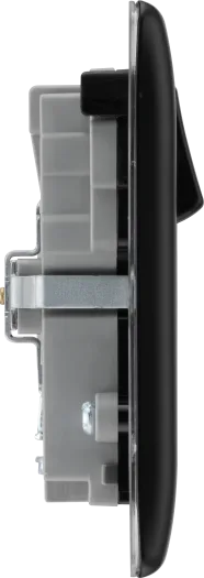 BG Nexus NFB22UAC45B 13A Double Switched Socket with 45W USB-A & USB-C Fast Charging - Matt Black