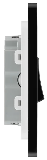 BG Evolve PCDBC43B 20A 16AZ Triple 2-Way Light Switch - Black Chrome