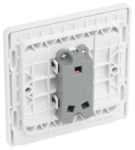 BG Evolve PCDCL12W 20A 16AX 1G 2W Light Switch - Pearlescent White