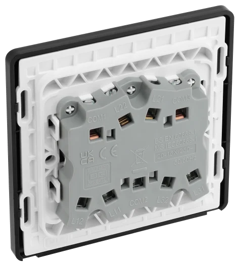 BG Evolve PCDCP43B Gang 2 Way 20A 16AX Light Switch - Polished Copper