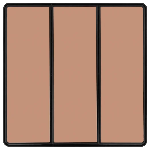 BG Evolve PCDCP43EB 20A 16AX 3 Gang 2 Way Edge-to-Edge Rocker Light Switch - Polished Copper