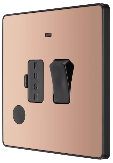 BG Evolve PCDCP52B 13A Switched Fused Connection Unit with LED - Polished Copper