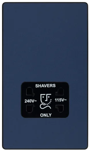 BG Evolve PCDDB20B Dual-Voltage Shaver Socket - Matt Blue
