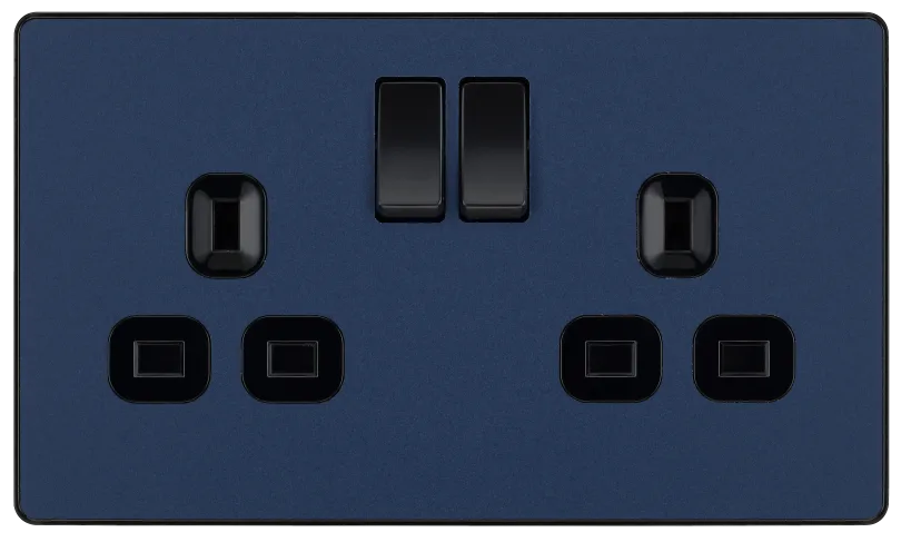 BG Evolve PCDDB22B 13A Double Switched Socket