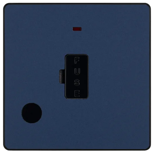 BG Evolve PCDDB54B 13A Unswitched Fused Connection Unit - Matt Blue