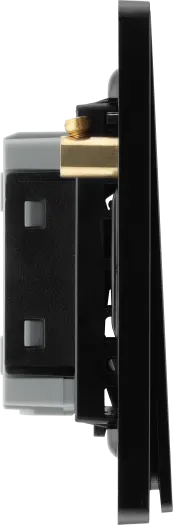 BG Evolve PCDMG12EB 1G 2W Edge-to-Edge Rocker Light Switch 20A 16AX - Matt Grey