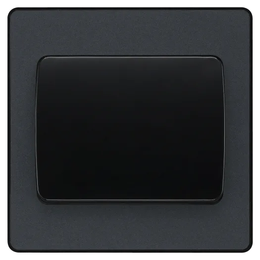 BG Evolve PCDMG12WB 1G 2W Wide Rocker Light Switch 20A 16AX - Matt Grey