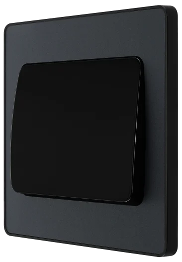 BG Evolve PCDMG12WB 1G 2W Wide Rocker Light Switch 20A 16AX - Matt Grey