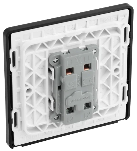 BG Evolve PCDMG13B 20A 16AX Intermediate Light Switch - Matt Grey