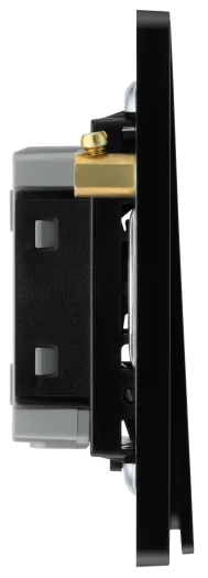 BG Evolve PCDMG13EB Intermediate Edge-to-Edge Rocker Light Switch 20A 16AX - Matt Grey