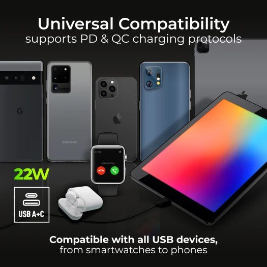 BG Evolve PCDMG22UAC22B 13A Double Socket with USB-A and USB-C Matt Grey