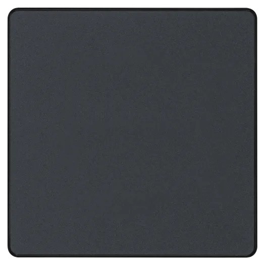 BG Evolve PCDMG94B Single Screwless Blank Wall Plate - Matt Grey