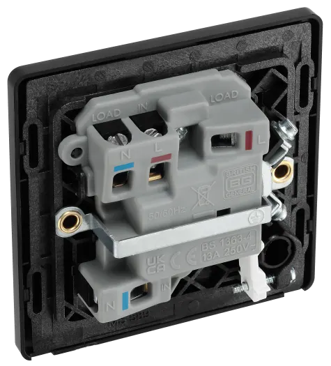 BG Evolve PCDSB52B 13A Switched Fused Spur with LED Light UK - Satin Brass