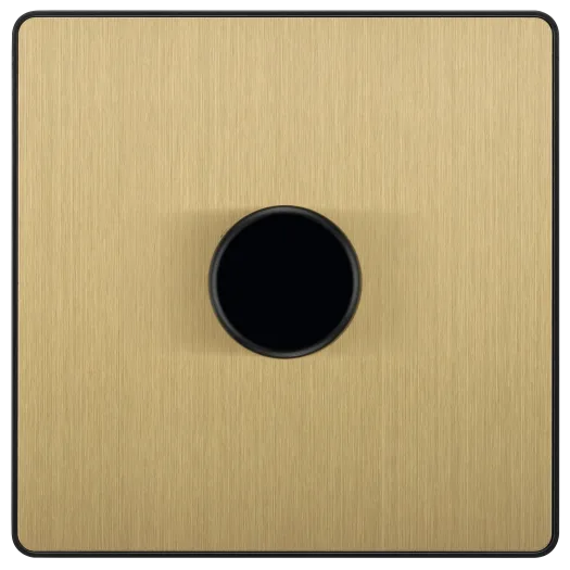 BG Evolve PCDSB81B 1G 2W 200W Trailing Edge LED Dimmer Switch - Satin Brass