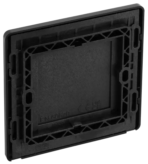 BG Evolve PCDSB94B Single Gang Screwless Blank Plate - Satin Brass