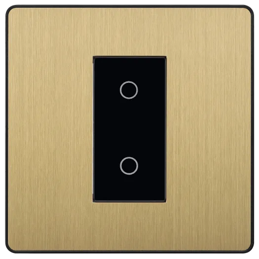 BG Evolve PCDSBTDM1B 1G 2W Master Touch Dimmer Switch 200W - Satin Brass
