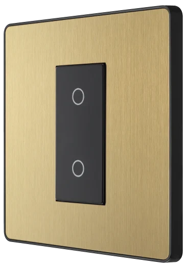 BG Evolve PCDSBTDM1B 1G 2W Master Touch Dimmer Switch 200W - Satin Brass
